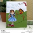 ODDBALL OZ DOROTHY & TOTO RUBBER STAMP SET (2 stamps included)